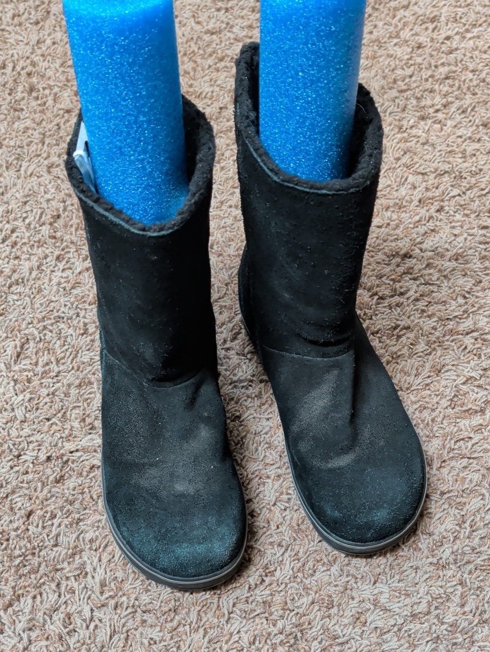 Sorel Black Suede Short Ankle Boots